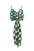 Midnight Top Checkers Green